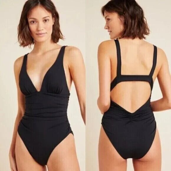 NWT L*Space Sydney One Piece Swimsuit 4 Black $187 - Picture 1 of 8